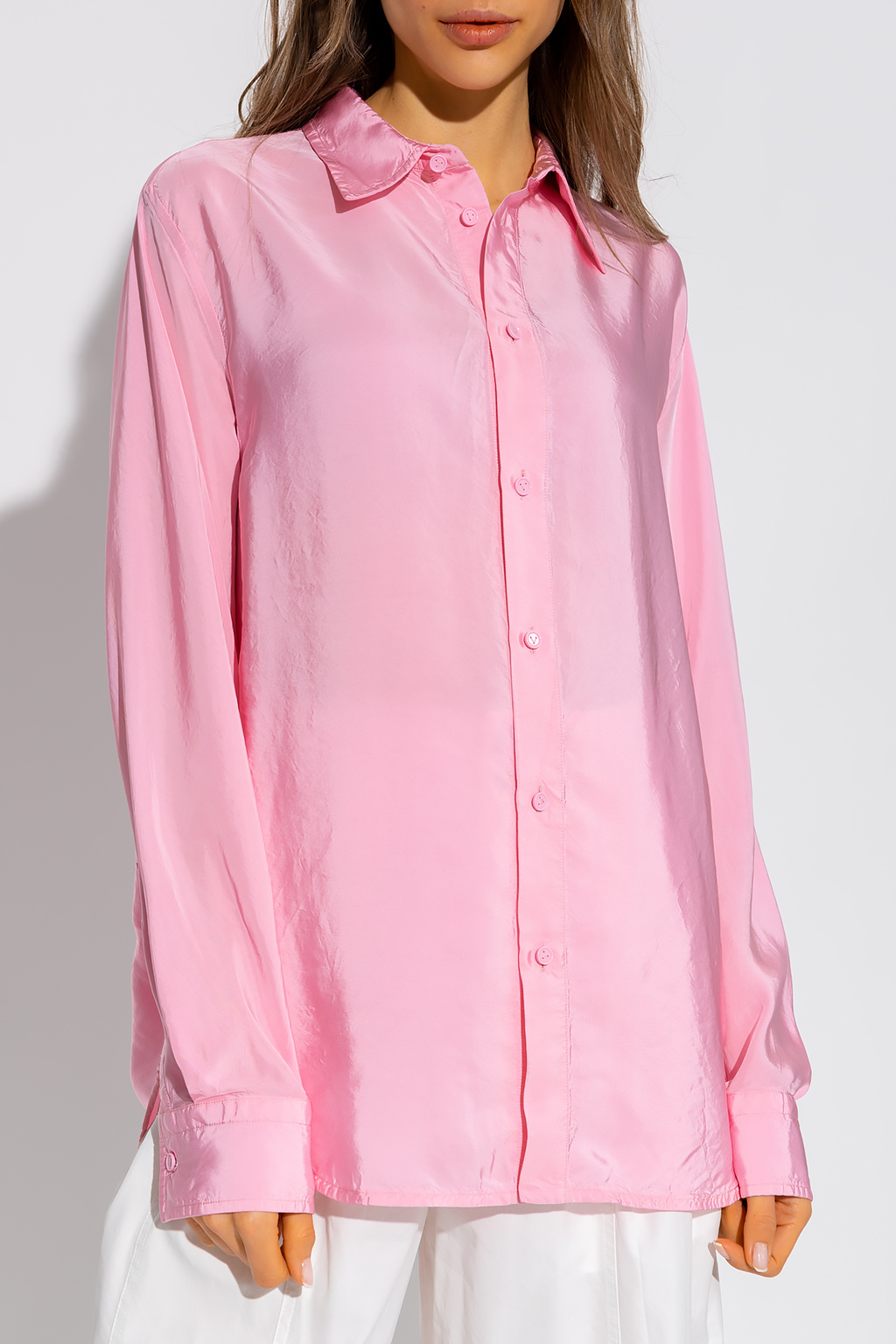 Tシャツ・カットソー BOTTEGA VENETA Woman Polo Shirt Pink 830925V5DJ0 6454 BOTTEGA VENETA: Polo shirt woman - Pink | Bottega Veneta